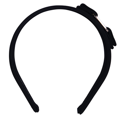 Salvatore Ferragamo Logo Embossed Bow Headband, front view